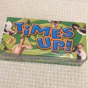 Time’s Up The fast paced Game of celebrity Names Mensa & ToyTips Award Winner LN